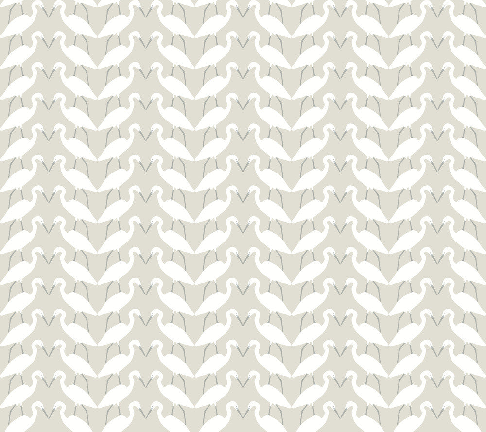 Elegant Birds Beige Peel & Stick Wallpaper by York Wallcoverings Wildlife Covers about 45 square feet 27-in by 20-ft long roll Peel & Stick 24 - Fabric Carolina -