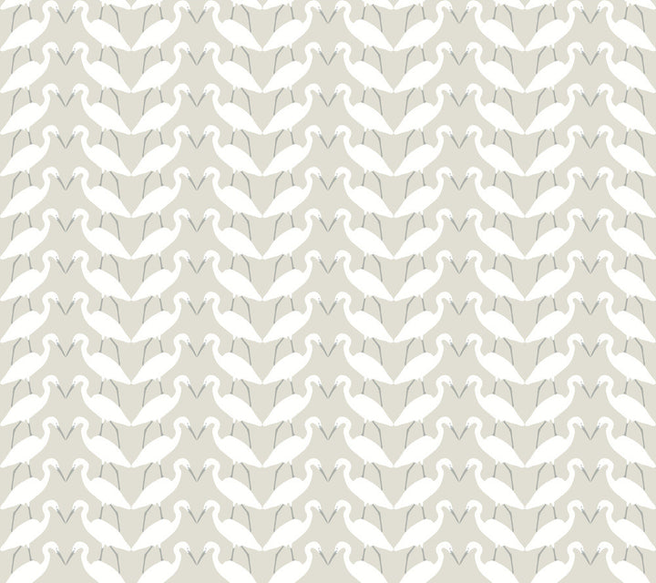 Elegant Birds Beige Peel & Stick Wallpaper by York Wallcoverings Wildlife Covers about 45 square feet 27-in by 20-ft long roll Peel & Stick 24 - Fabric Carolina -