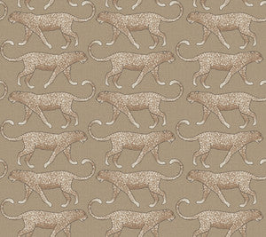 Big Cat Walk Brown Peel & Stick Wallpaper by York Wallcoverings