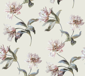 Large Parrot Tulip Neutral Peel & Stick Wallpaper by York Wallcoverings