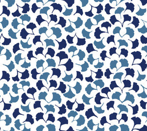 Forest Glade Navy Blue Peel & Stick Wallpaper by Madcap Cottage