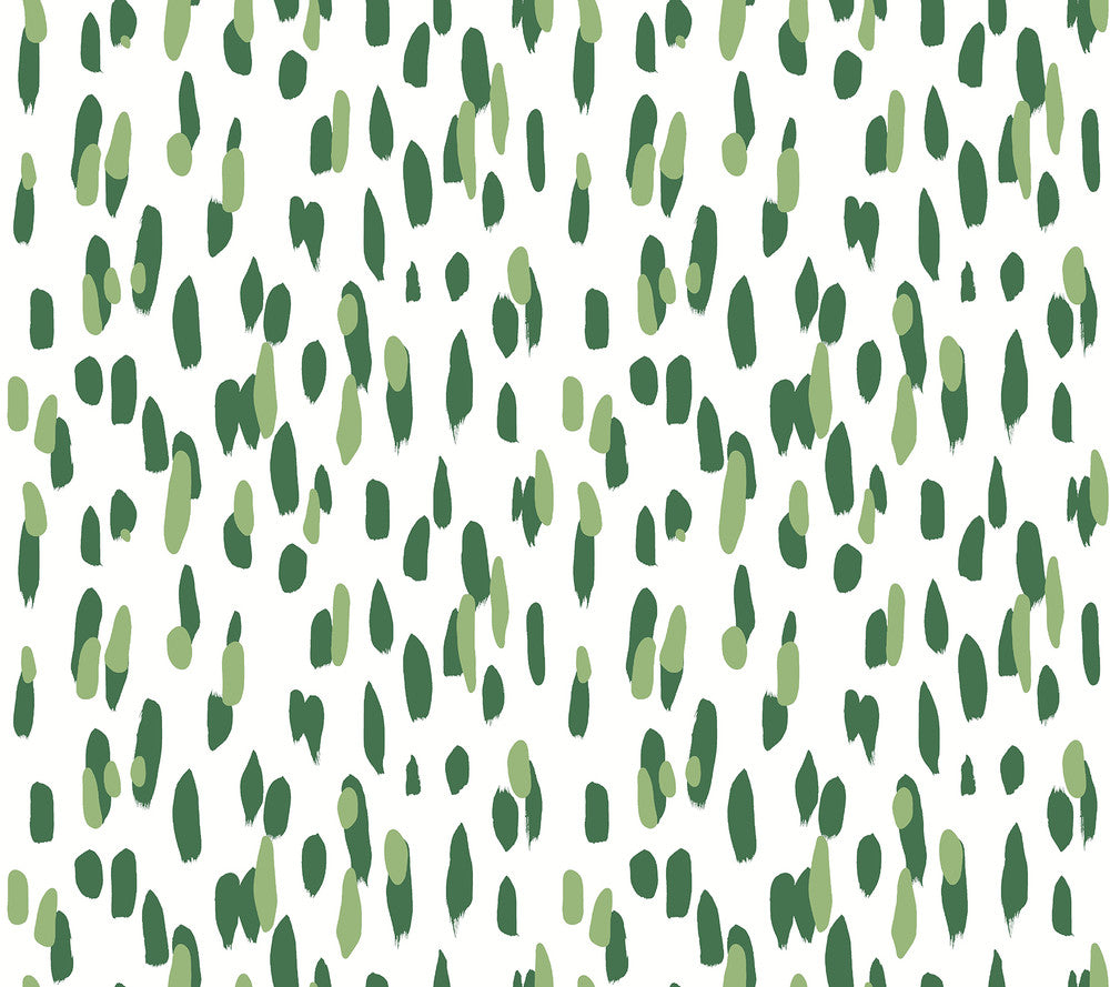 Club House Palm Green Peel & Stick Wallpaper by Madcap Cottage Madcap Cottage Covers about 45 square feet 27-in by 20-ft long roll Peel & Stick 24 - Fabric Carolina -