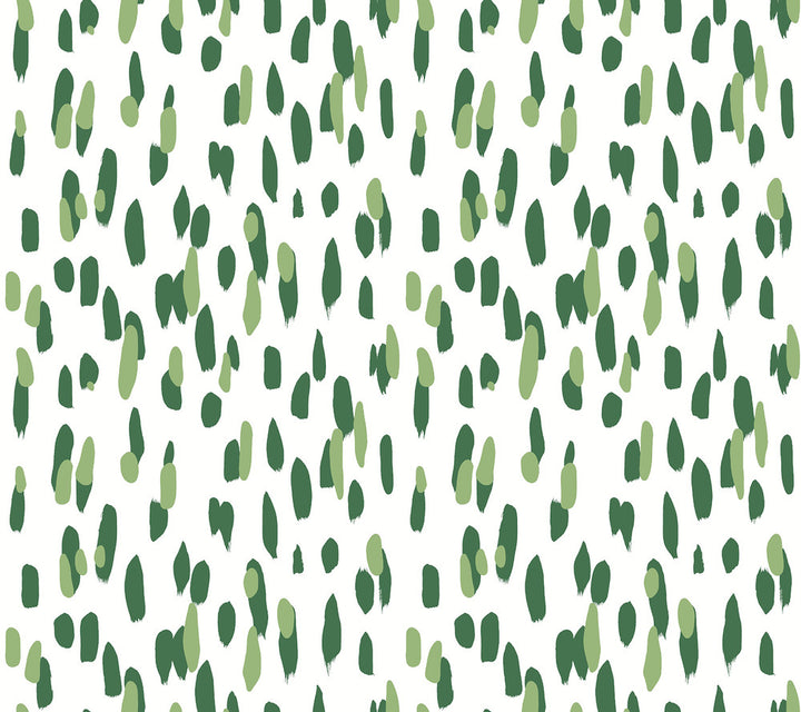 Club House Palm Green Peel & Stick Wallpaper by Madcap Cottage Madcap Cottage Covers about 45 square feet 27-in by 20-ft long roll Peel & Stick 24 - Fabric Carolina -