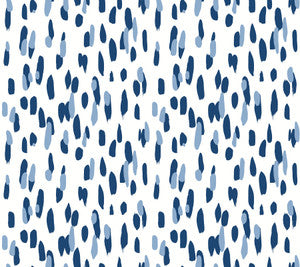 Club House Navy Blue Peel & Stick Wallpaper by Madcap Cottage