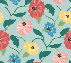Jungle Garden Sky Blue Peel & Stick Wallpaper by Madcap Cottage