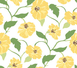 Jungle Garden Lemon Grove Peel & Stick Wallpaper by Madcap Cottage