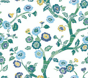Temple Garden Bardados Green Peel & Stick Wallpaper by Madcap Cottage