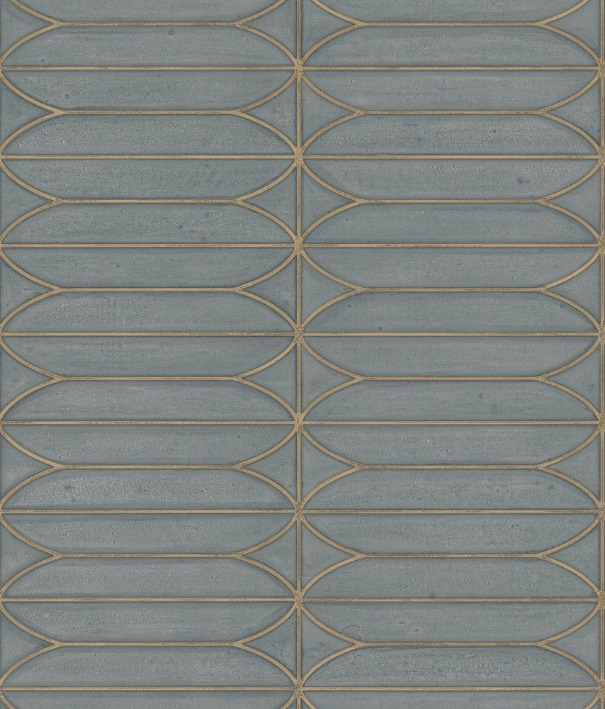 Pavilion Charcoal Peel & Stick Wallpaper by Candice Olson Simply Candice Covers about 34.2 square feet 20.5-in by 20-ft long roll Peel & Stick 24 - Fabric Carolina -