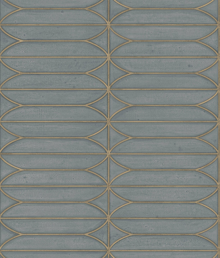 Pavilion Charcoal Peel & Stick Wallpaper by Candice Olson Simply Candice Covers about 34.2 square feet 20.5-in by 20-ft long roll Peel & Stick 24 - Fabric Carolina -