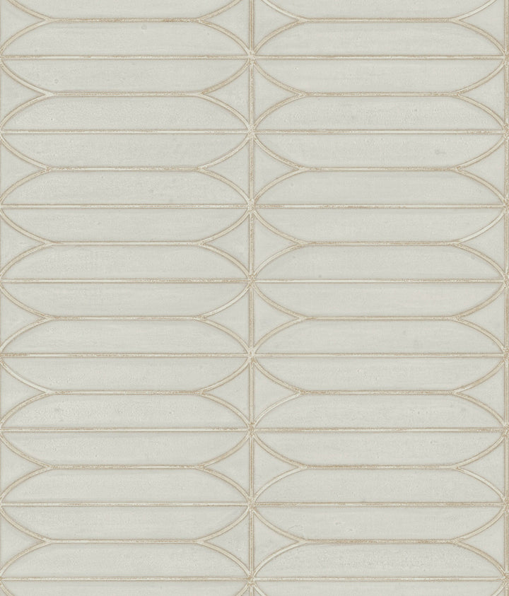 Pavilion Taupe Peel & Stick Wallpaper by Candice Olson Simply Candice Covers about 34.2 square feet 20.5-in by 20-ft long roll Peel & Stick 24 - Fabric Carolina -