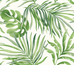 Paradise Palm Green Peel & Stick Wallpaper by Candice Olson