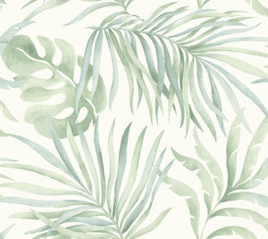 Paradise Palm Aloe Peel & Stick Wallpaper by Candice Olson