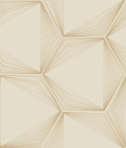 Honeycomb Sand & Gold Peel & Stick Wallpaper by Candice Olson