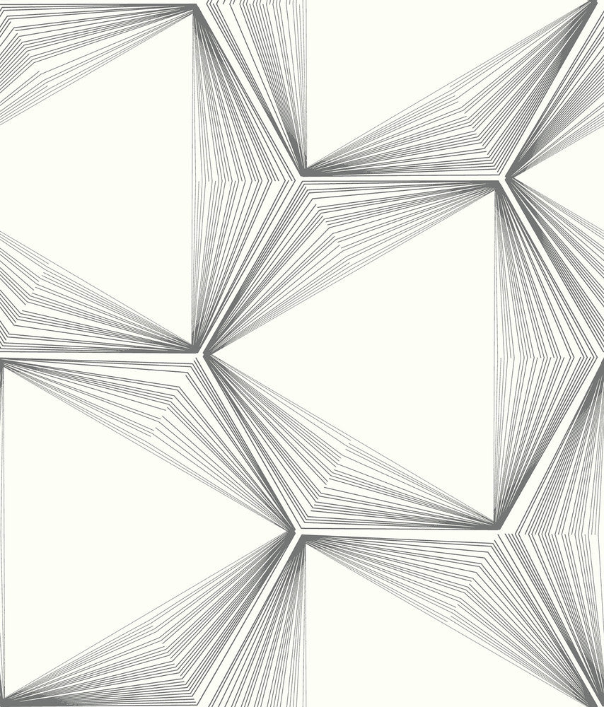 Honeycomb Charcoal Peel & Stick Wallpaper by Candice Olson Simply Candice Covers about 34.2 square feet 20.5-in by 20-ft long roll Peel & Stick 24 - Fabric Carolina -