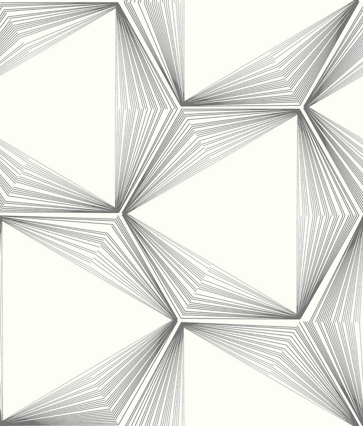 Honeycomb Charcoal Peel & Stick Wallpaper by Candice Olson Simply Candice Covers about 34.2 square feet 20.5-in by 20-ft long roll Peel & Stick 24 - Fabric Carolina -