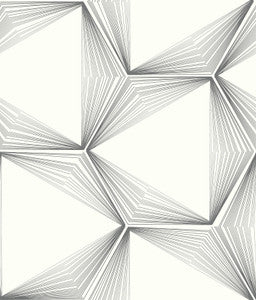 Honeycomb Charcoal Peel & Stick Wallpaper by Candice Olson