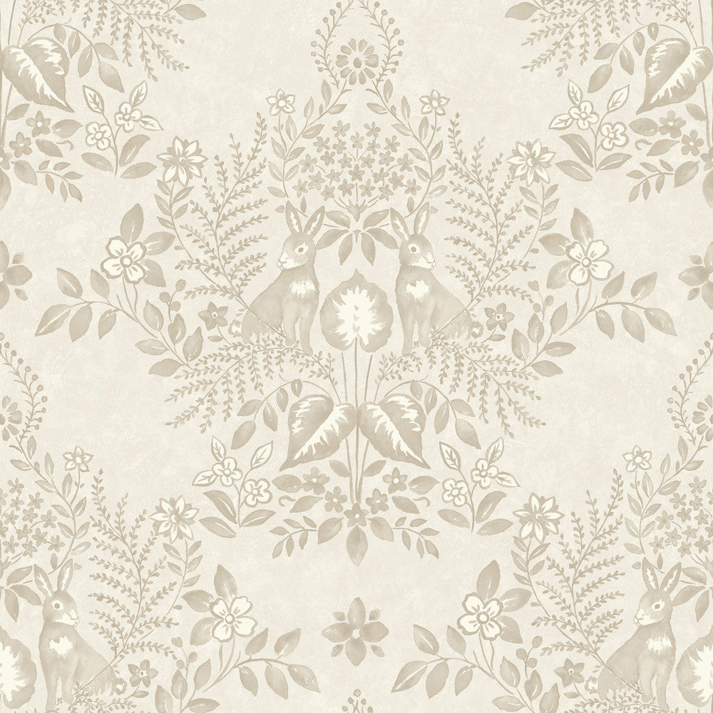 Cottontail Toile Wicker Peel & Stick Wallpaper by Erin & Ben Erin & Ben Co. Covers about 34.2 square feet 20.5-in by 20-ft long roll Peel & Stick 20.5 - Fabric Carolina -