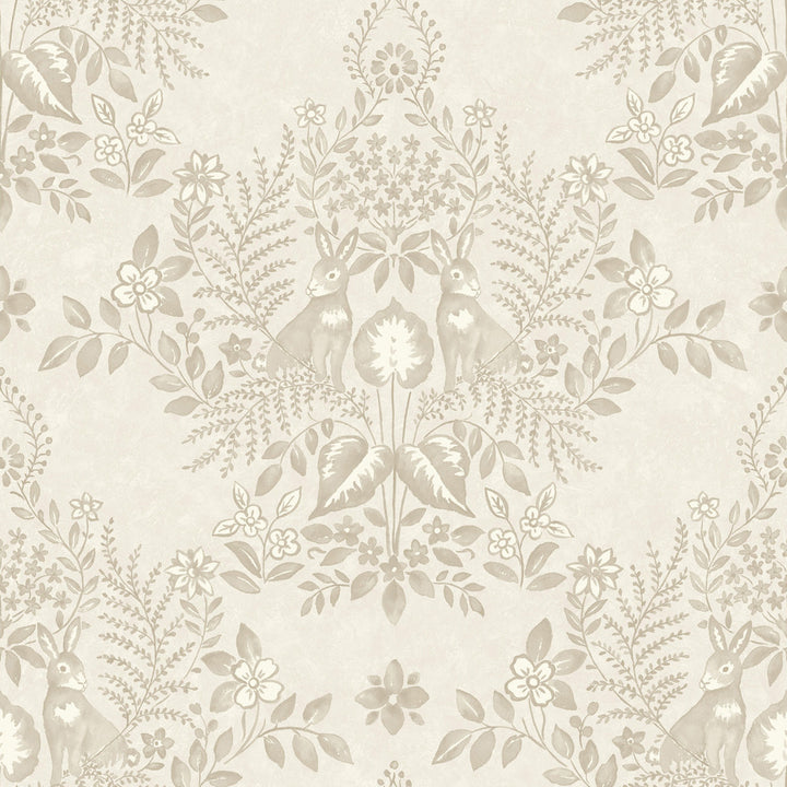 Cottontail Toile Wicker Peel & Stick Wallpaper by Erin & Ben Erin & Ben Co. Covers about 34.2 square feet 20.5-in by 20-ft long roll Peel & Stick 20.5 - Fabric Carolina -