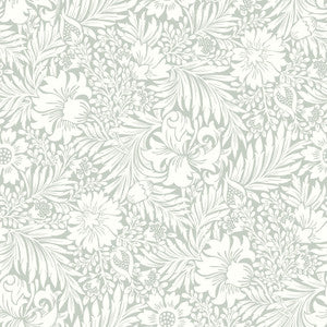 Modern Acanthus Vintage Duck Egg Peel & Stick Wallpaper by Erin & Ben