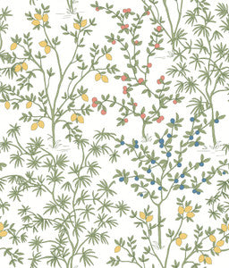 Lemon Grove White Peel & Stick Wallpaper by Erin & Ben