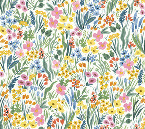 Lea White Peel & Stick Wallpaper by Rifle Paper Co.