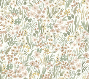 Lea Blush Peel & Stick Wallpaper by Rifle Paper Co.