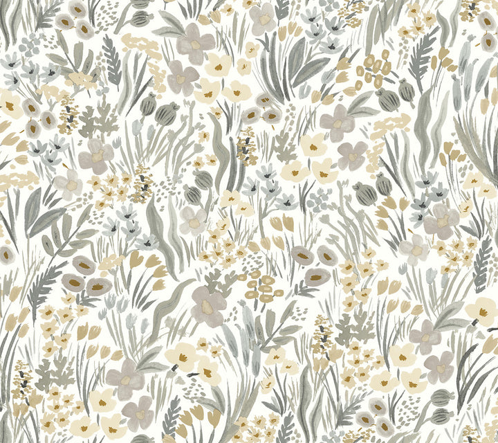 Lea Linen Peel & Stick Wallpaper by Rifle Paper Co. P&S Rifle Paper 2 Covers about 45 square feet 27-in by 20-ft long roll Peel & Stick 24 - Fabric Carolina -