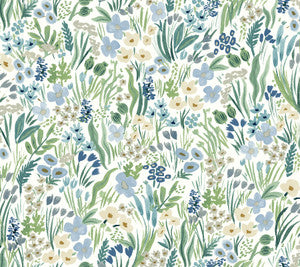 Lea Indigo Peel & Stick Wallpaper by Rifle Paper Co.
