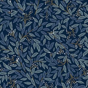 Willowberry Navy Peel & Stick Wallpaper by Rifle Paper Co.