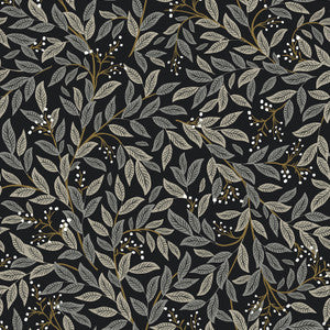 Willowberry Black Peel & Stick Wallpaper by Rifle Paper Co.