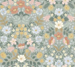 Bramble Garden Sage Peel & Stick Wallpaper by Rifle Paper Co.