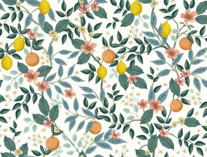Citrus Grove White Peel & Stick Wallpaper by Rifle Paper Co.