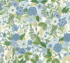 Garden Party Peel and Stick Blue & Green Multi by Rifle Paper Co. Wallpaper