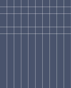 Linear Gridwork Navy Wallpaper by Magnolia Home