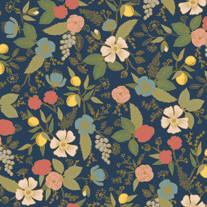 Colette Navy Peel & Stick Wallpaper by Rifle Paper Co.