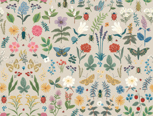 Curio Linen Peel & Stick Wallpaper by Rifle Paper Co.