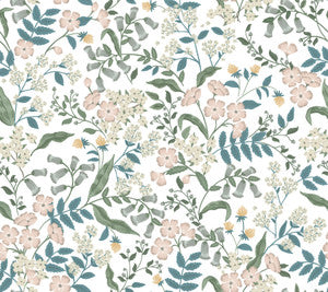 Sweetbrier Blush Peel & Stick Wallpaper by Rifle Paper Co.