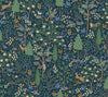 Woodland Peel and Stick Navy by Rifle Paper Co. Wallpaper