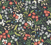 Sweetbrier Peel and Stick Black by Rifle Paper Co. Wallpaper