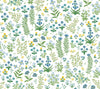 Menagerie Garden Peel and Stick Blue Multi by Rifle Paper Co. Wallpaper