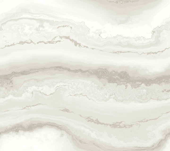 Shifting Sands Salt Grey Peel & Stick Wallpaper by York Wallcoverings Aviva Stanoff Covers about 45 square feet 27-in by 20-ft long roll Peel & Stick 24 - Fabric Carolina -