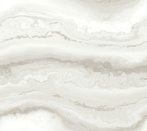 Shifting Sands Salt Grey Peel & Stick Wallpaper by York Wallcoverings