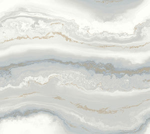 Shifting Sands Slate Blue Peel & Stick Wallpaper by York Wallcoverings