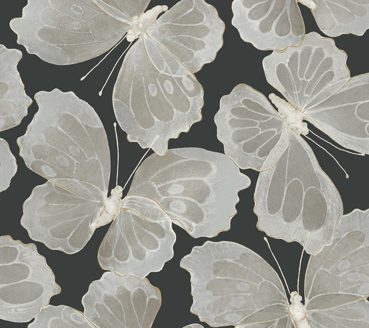 Monarch Onyx Peel & Stick Wallpaper by York Wallcoverings Aviva Stanoff Covers about 45 square feet 27-in by 20-ft long roll Peel & Stick 24 - Fabric Carolina -