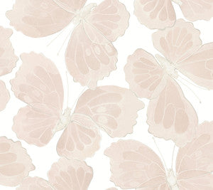 Monarch Pink Peel & Stick Wallpaper by York Wallcoverings