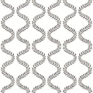 Florentine Soft Black Vine Trellis Peel & Stick Wallpaper by York Wallcoverings