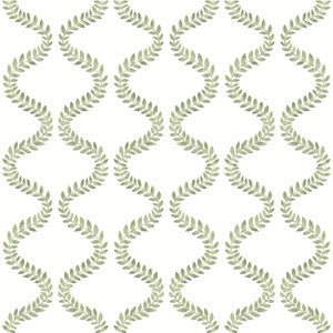 Florentine Green Vine Trellis Peel & Stick Wallpaper by York Wallcoverings