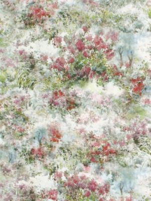 Parc Oriental Blue Orchid PS30660001 by Old World Weavers Designer Fabric 52% COTTON 48% LINEN ITALY LIGHT DUTY Horizontal: 50" and Vertical: 53.5" 53.5 - Swanky Fabrics -
