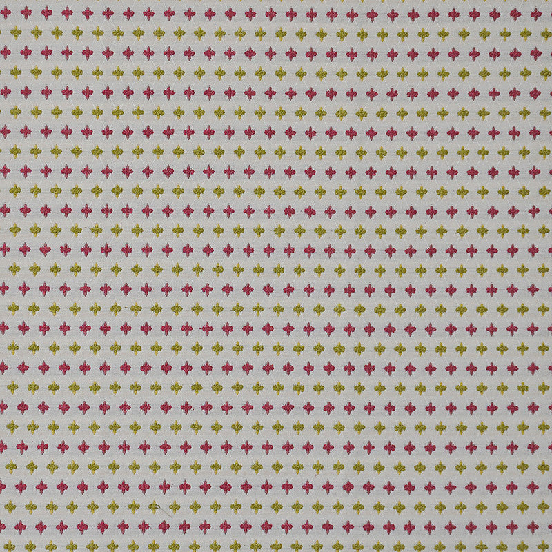 Pluses # 802 Spring by Maxwell Fabric PERFORMANCE WOVENS-VOL.II DRAGONFRUIT 60% RAYON/39% POLYESTER
1% NYLON USA See sample </p><p>Repeat: Horizontal: 0.6" and Vertical: 1.1" 54.6" - Fabric Carolina -