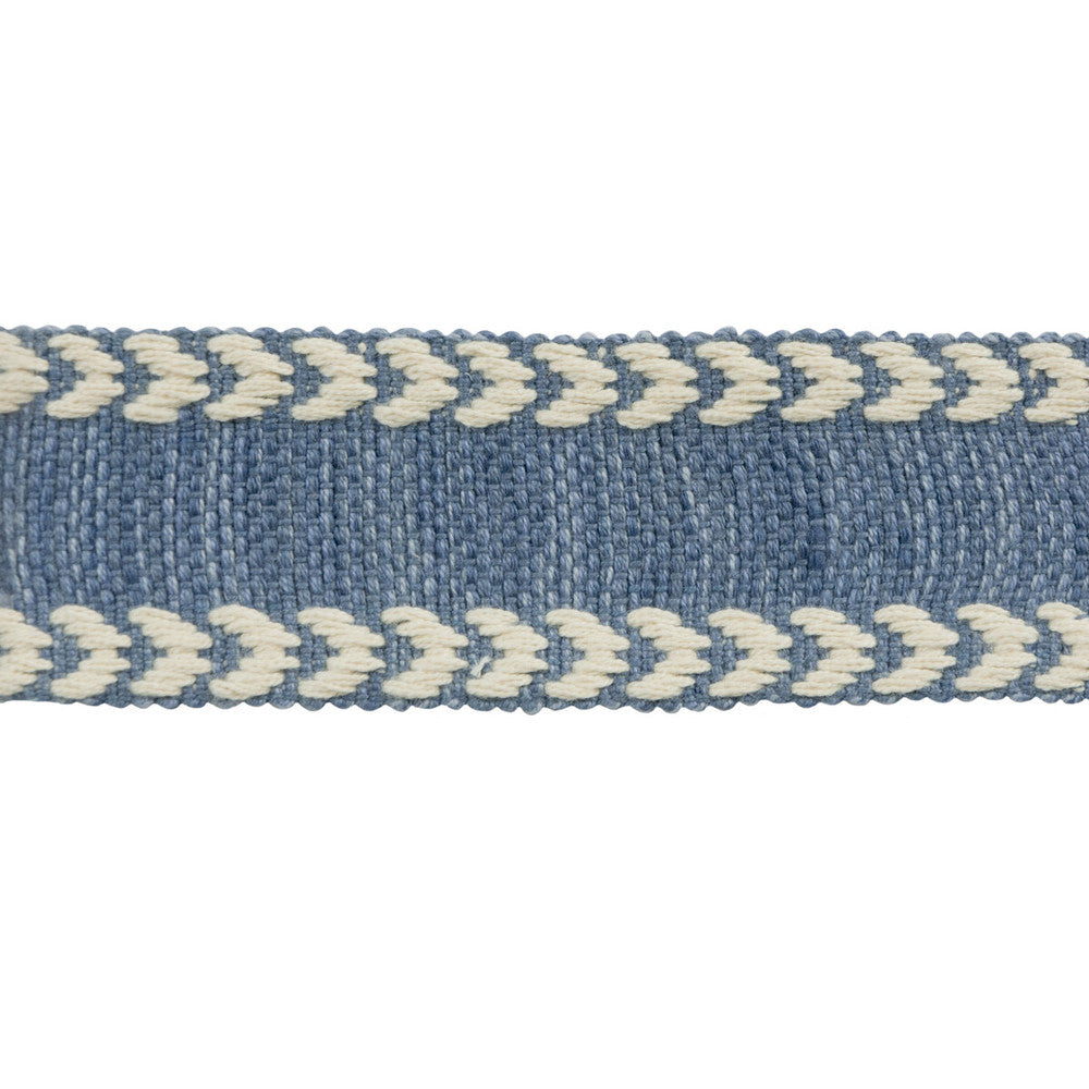 Suraj Indigo by Baker Lifestyle Trim ECHO HEIRLOOM INDIA TRIM COLLECTION COTTON - 100% Egypt Horizontal: and Vertical: 1.75 - Fabric Carolina -
